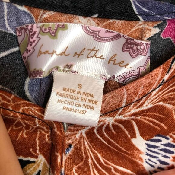 BOG BAND OF THE FREE - NWT - L Sz S “Camille “ Black Berry Crossover Crop Top - Picture 6 of 16